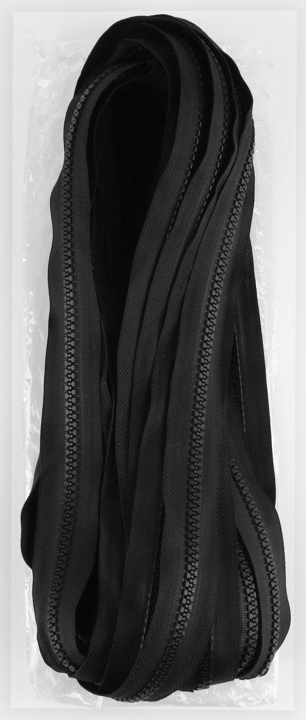 Молния рулонная «Трактор», №8, 10 м, цвет чёрный