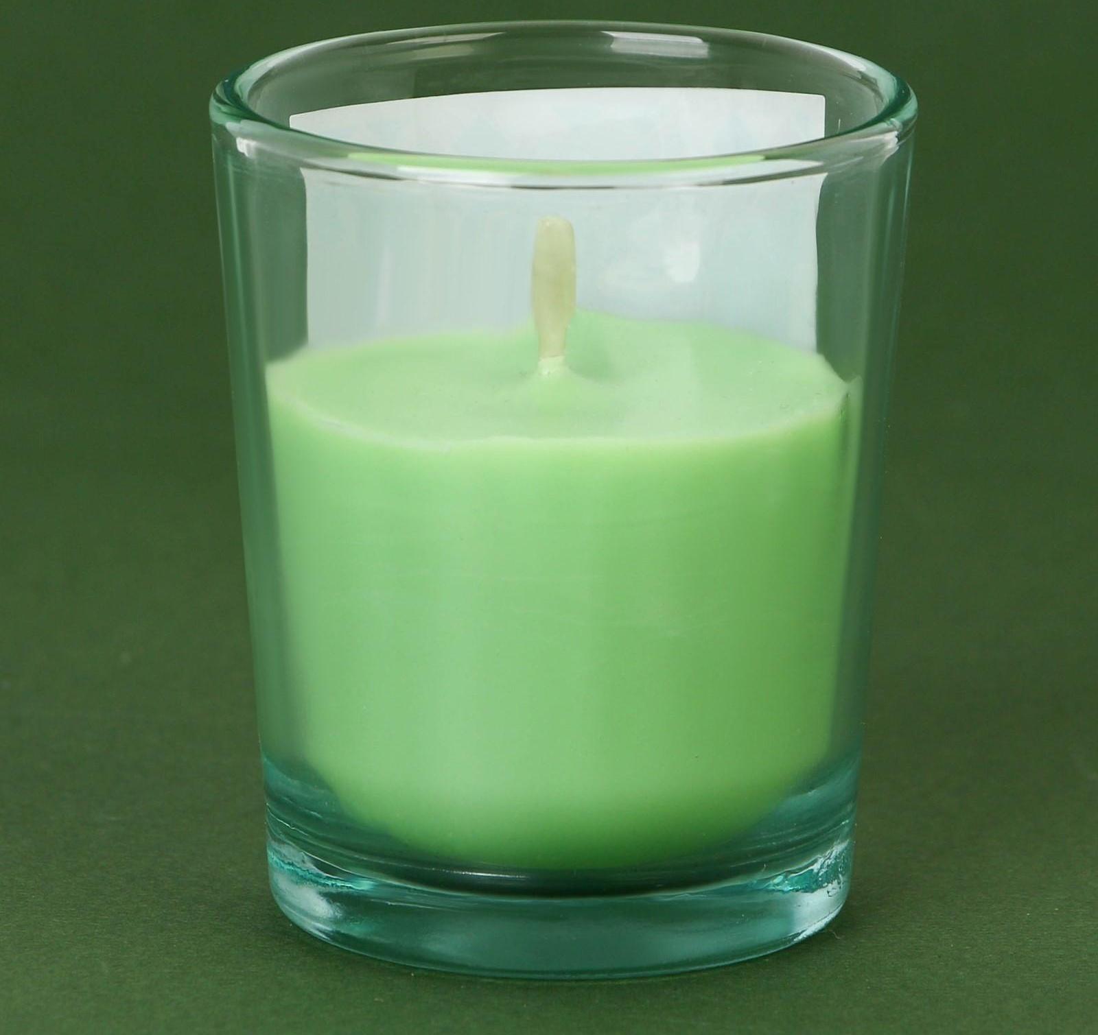 Новогодняя свеча в стакане «Магический аромат», сосна, высота 6 см