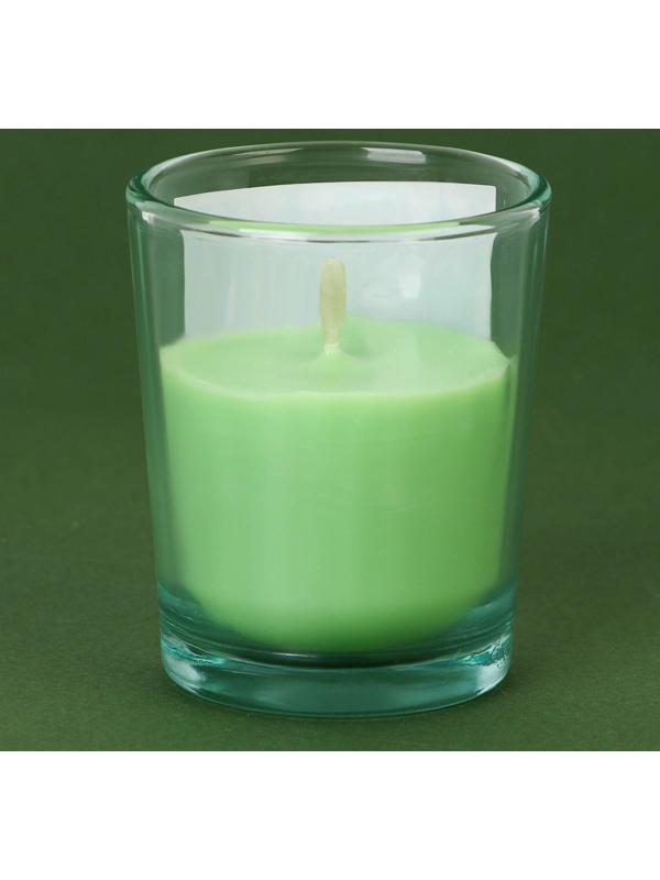 Новогодняя свеча в стакане «Магический аромат», сосна, высота 6 см