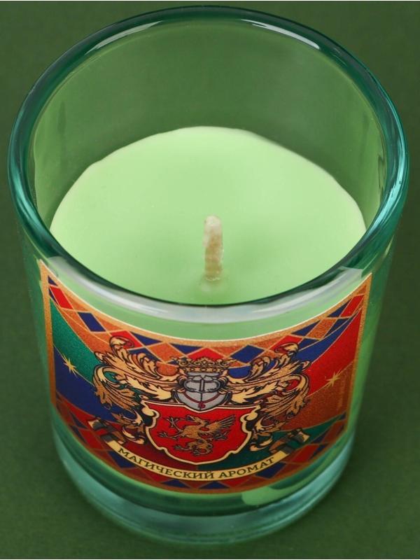 Новогодняя свеча в стакане «Магический аромат», сосна, высота 6 см