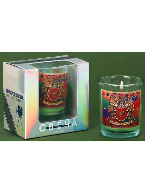 Новогодняя свеча в стакане «Магический аромат», сосна, высота 6 см