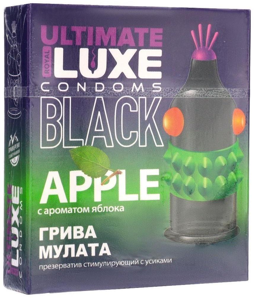 Презервативы Luxe BLACK ULTIMATE Грива Мулата, яблоко, 1 шт