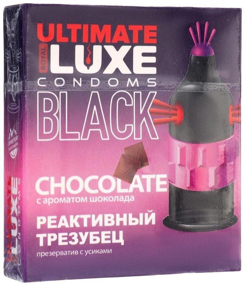 Презервативы Luxe BLACK ULTIMATE Реактивный Трезубец, шоколад, 1 шт