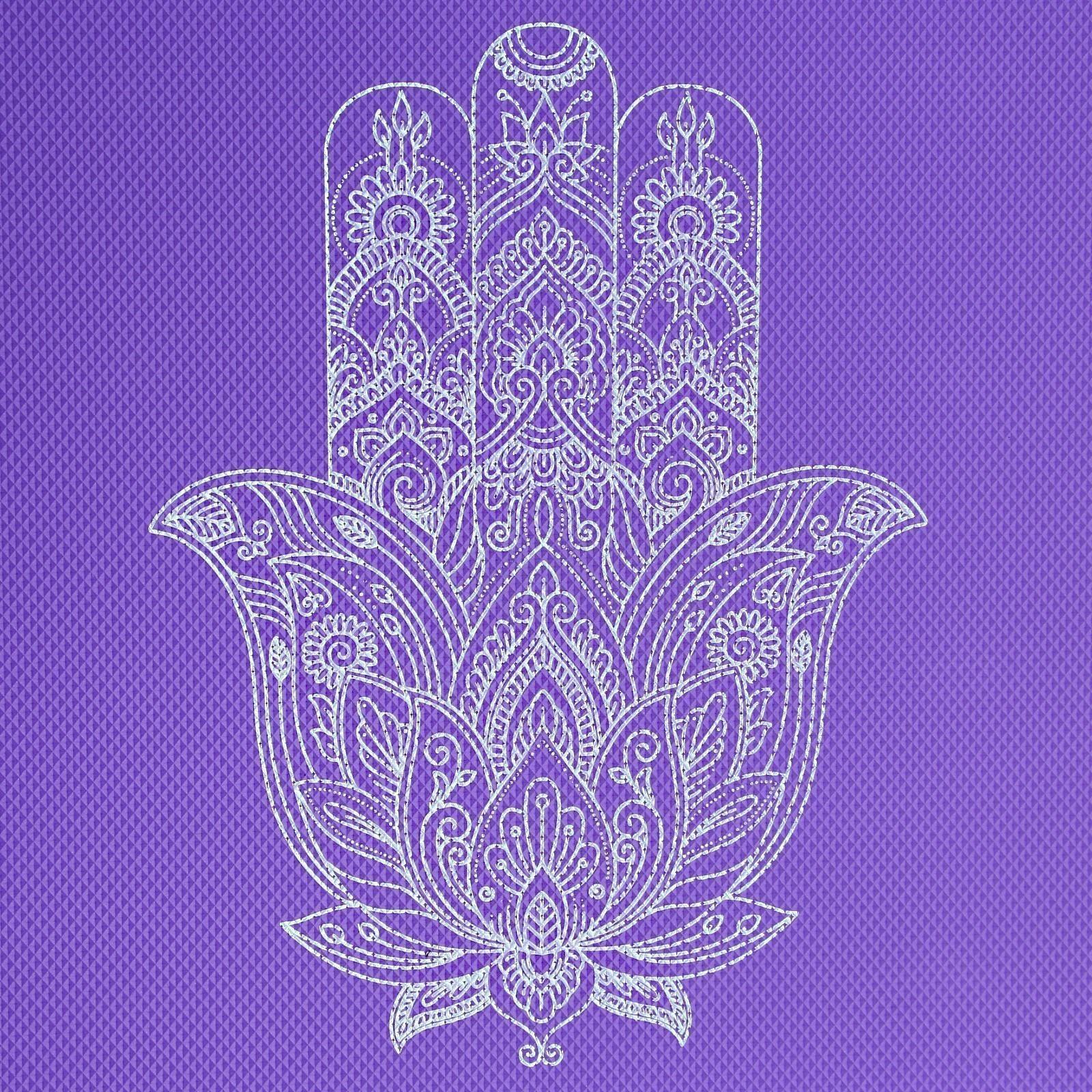 Коврик для йоги «Рука Фатимы», 173 х 61 х 0,4 см