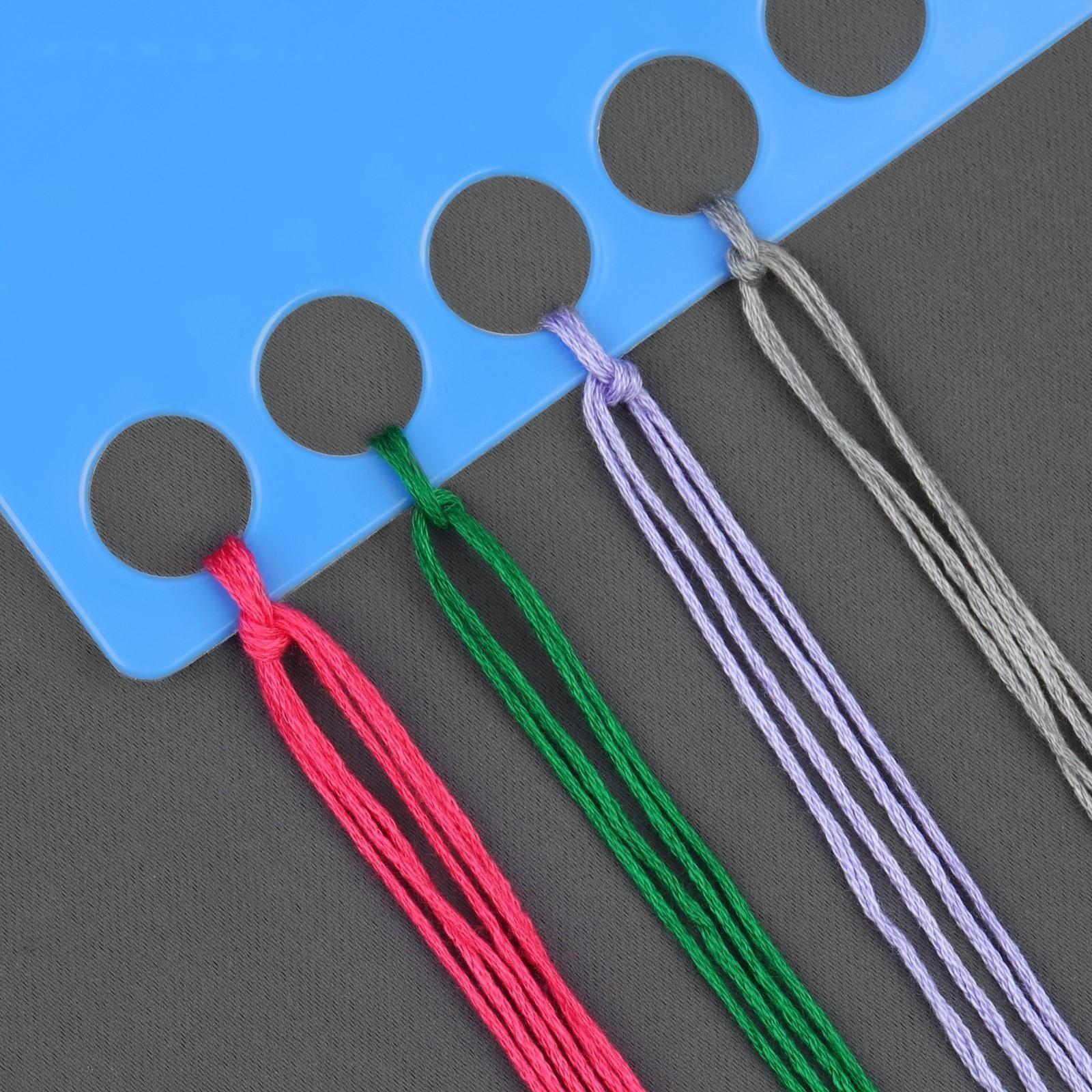 Органайзер для ниток мулине на 20 цветов, 19 × 8 см, цвет синий