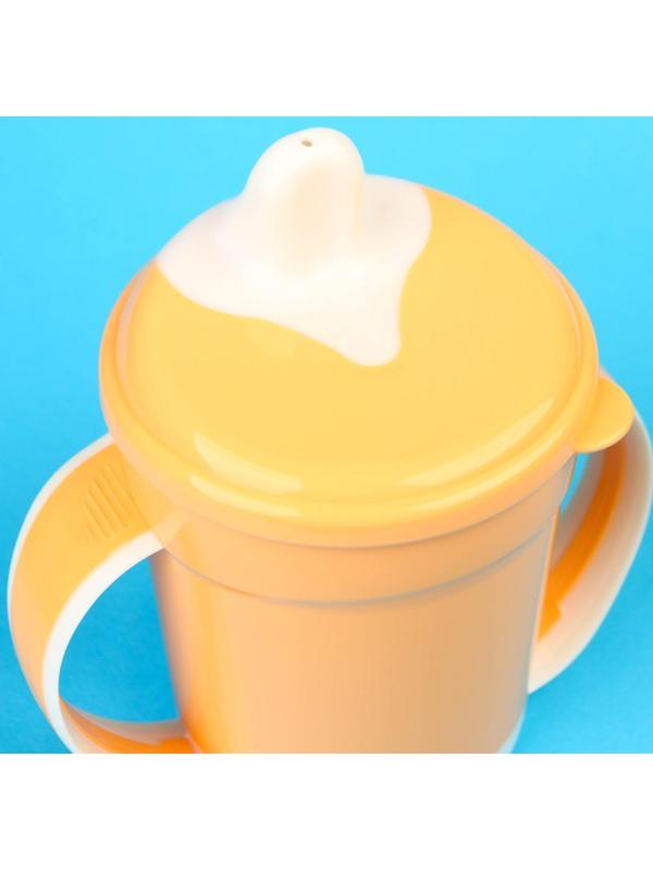 Поильник детский «Ми-Ми-Мишки» с ручками, 320 мл., цвет оранжевый