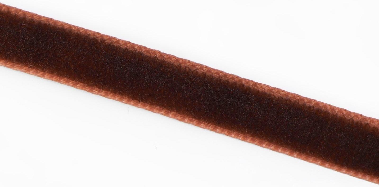 Лента бархатная, 6 мм, 18 ± 1 м, цвет коричневый №119