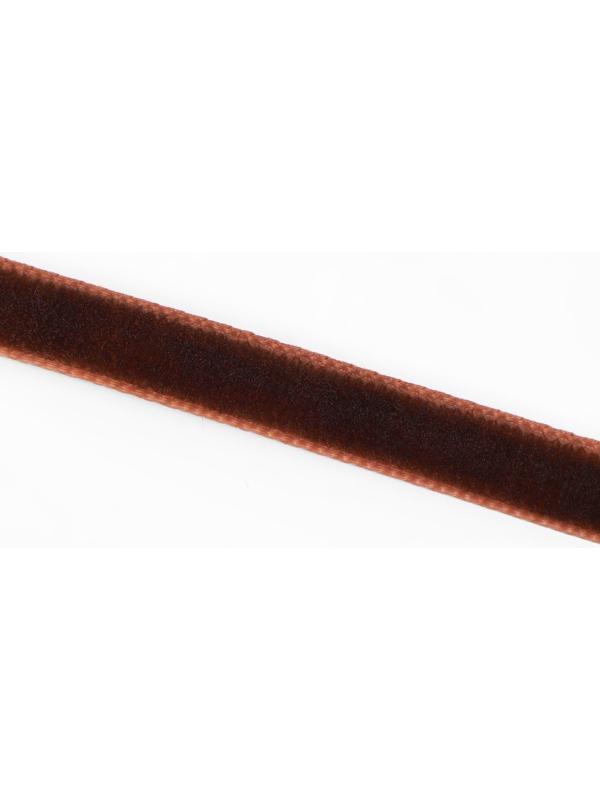 Лента бархатная, 6 мм, 18 ± 1 м, цвет коричневый №119