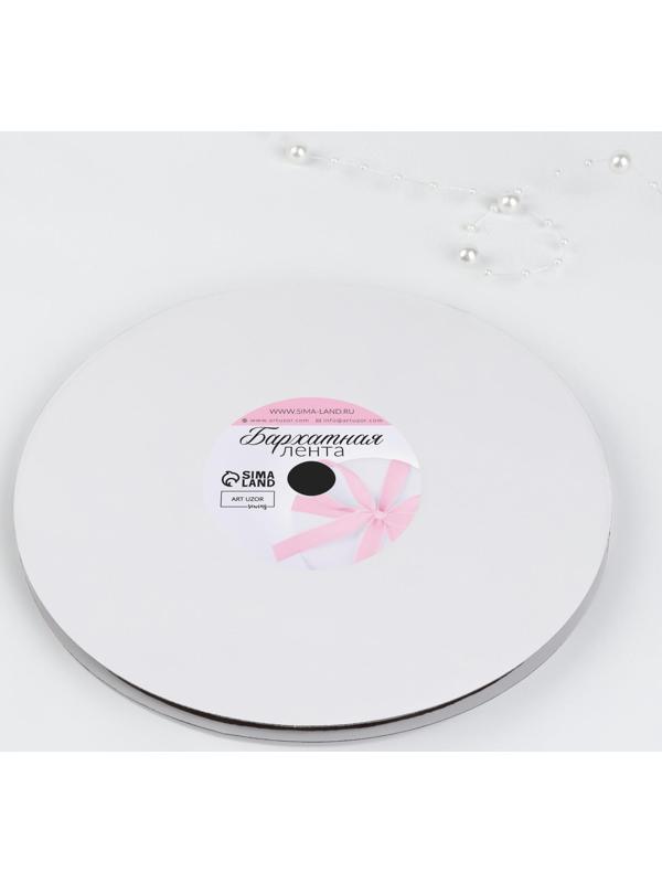 Лента бархатная, 6 мм, 18 ± 1 м, цвет коричневый №119