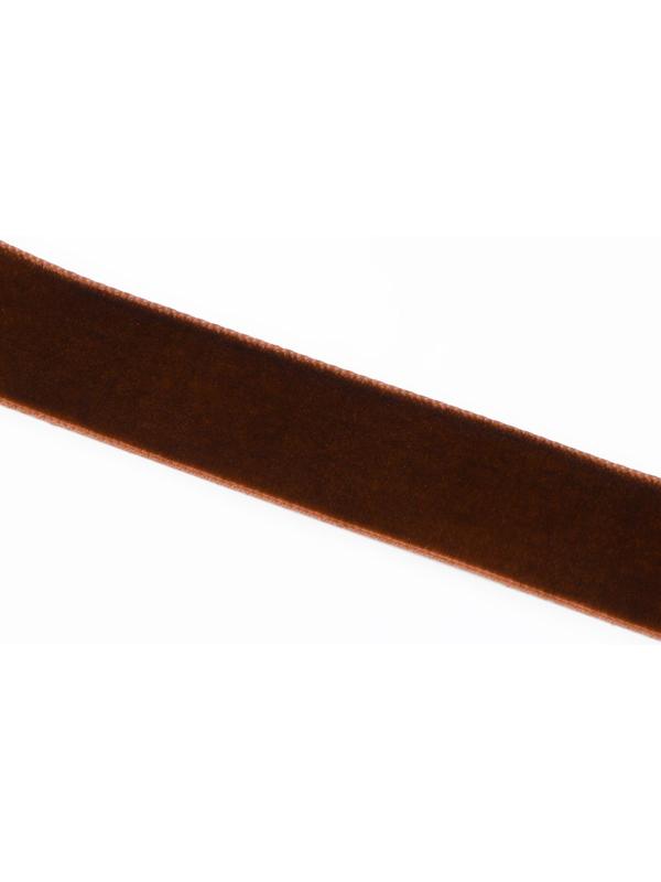 Лента бархатная, 20 мм, 18 ± 1 м, цвет коричневый №119