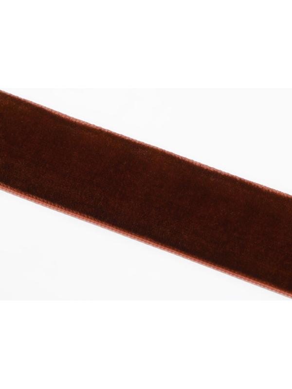 Лента бархатная, 25 мм, 18 ± 1 м, цвет коричневый №119