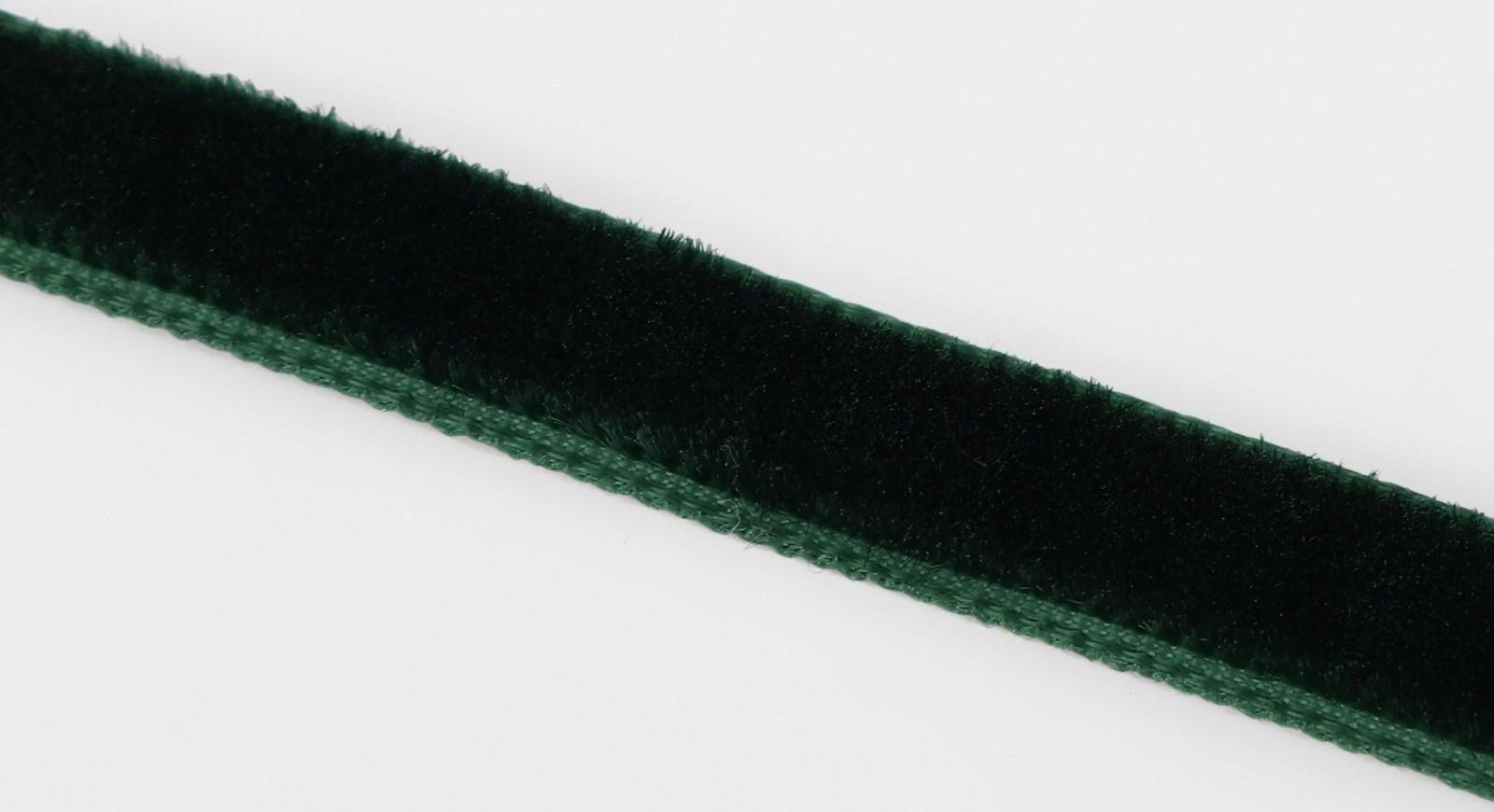 Лента бархатная, 6 мм, 18 ± 1 м, цвет зелёный №165