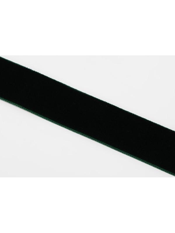 Лента бархатная, 20 мм, 18 ± 1 м, цвет зелёный №165