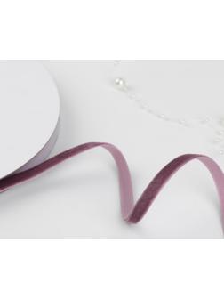 Лента бархатная, 6 мм, 18 ± 1 м, цвет ежевичный №199