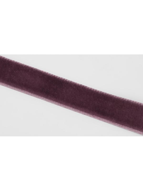 Лента бархатная, 10 мм, 18 ± 1 м, цвет ежевичный №199