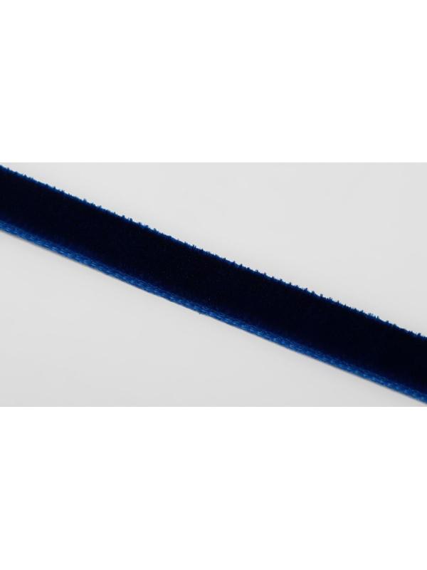 Лента бархатная, 6 мм, 18 ± 1 м, цвет синий №47