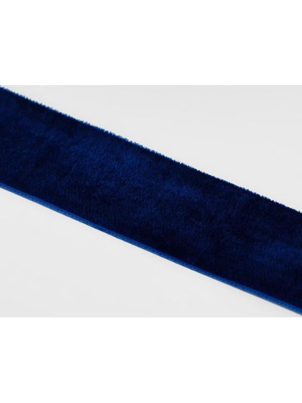 Лента бархатная, 25 мм, 18 ± 1 м, цвет синий №47