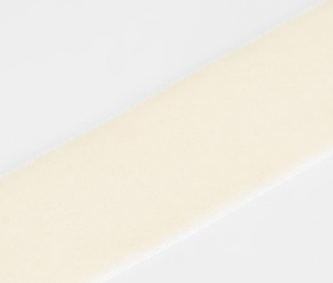 Лента бархатная, 25 мм, 18 ± 1 м, цвет молочный №08