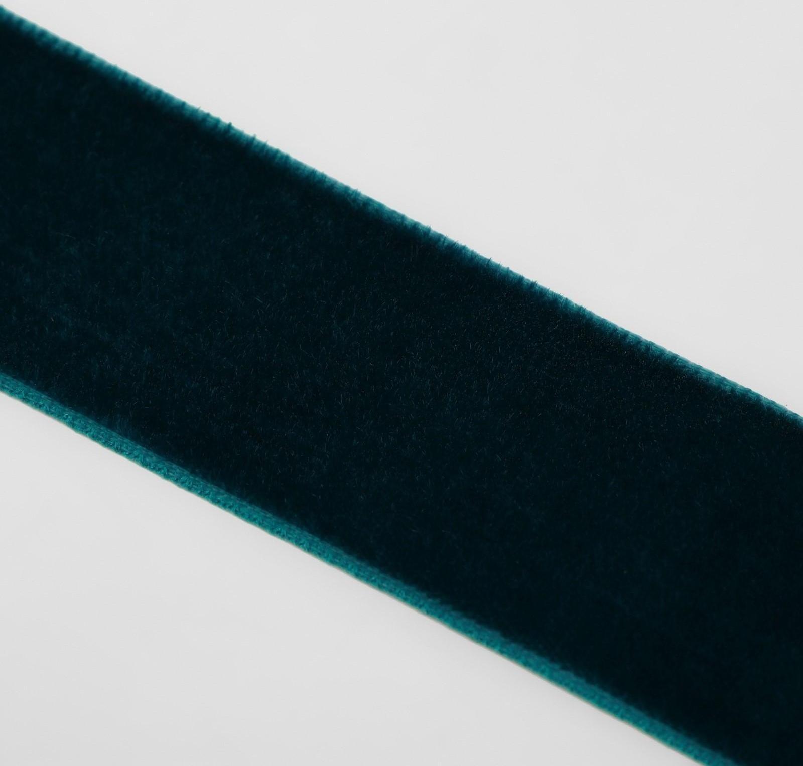 Лента бархатная, 25 мм, 18 ± 1 м, цвет изумрудный №72