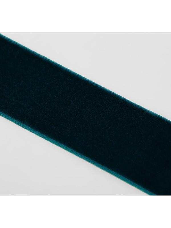 Лента бархатная, 25 мм, 18 ± 1 м, цвет изумрудный №72