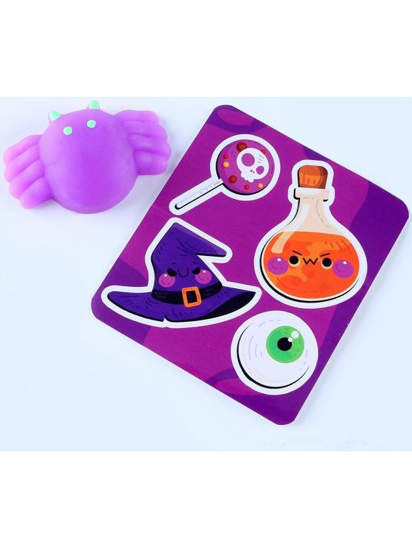 Игрушка-сюрприз «Мяк-жмяк», паук с наклейками, МИКС