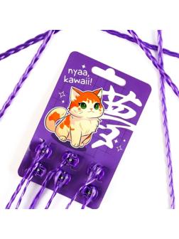 Цветные пряди для волос на крабике (6 шт), 40 х 1,5 х 1 см