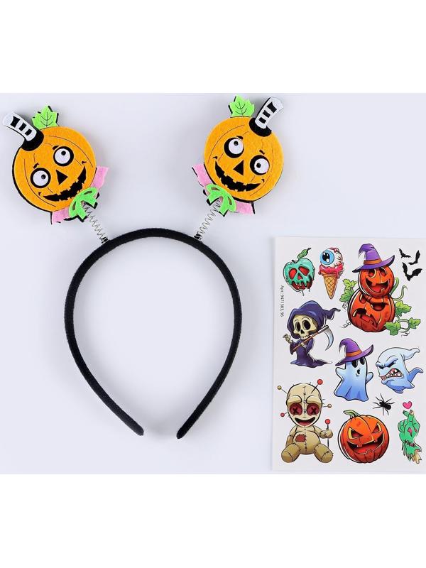 Набор для творчества «Хэллоуин: Страшилки», 2 предмета: тату,ободок, тату МИКС