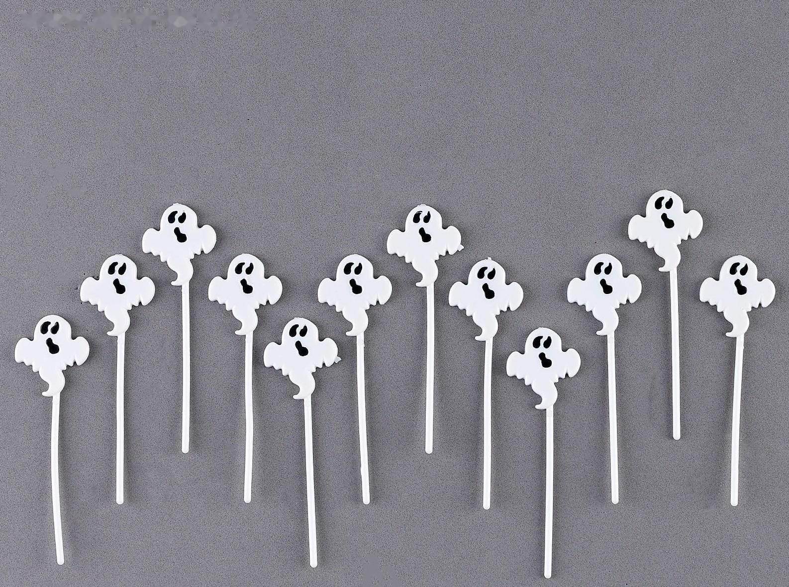 Шпажки «Привидение», в наборе 12 шт., цвет белый
