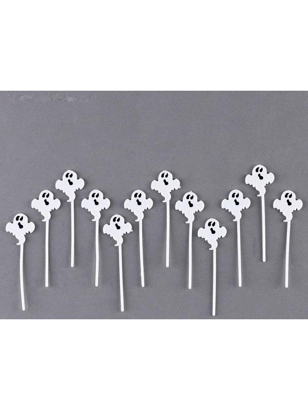 Шпажки «Привидение», в наборе 12 шт., цвет белый