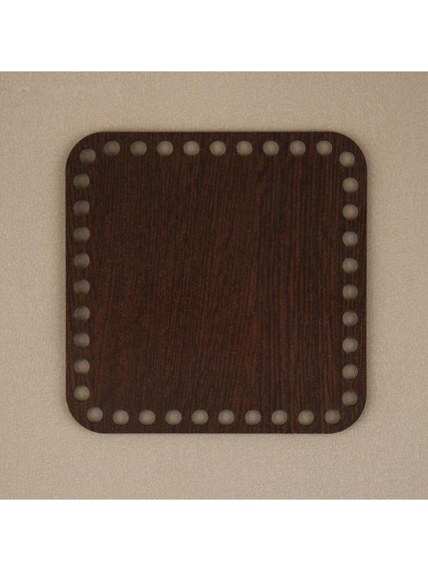 Донце для сумки, квадратное, 15 × 15 см, цвет коричневый