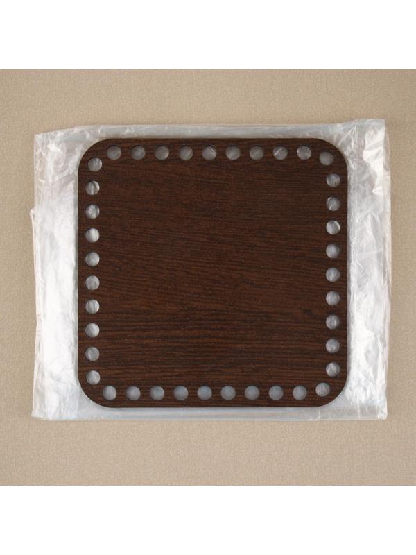 Донце для сумки, квадратное, 15 × 15 см, цвет коричневый