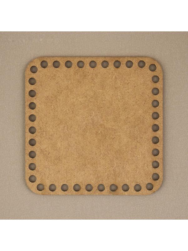 Донце для сумки, квадратное, 15 × 15 см, цвет коричневый