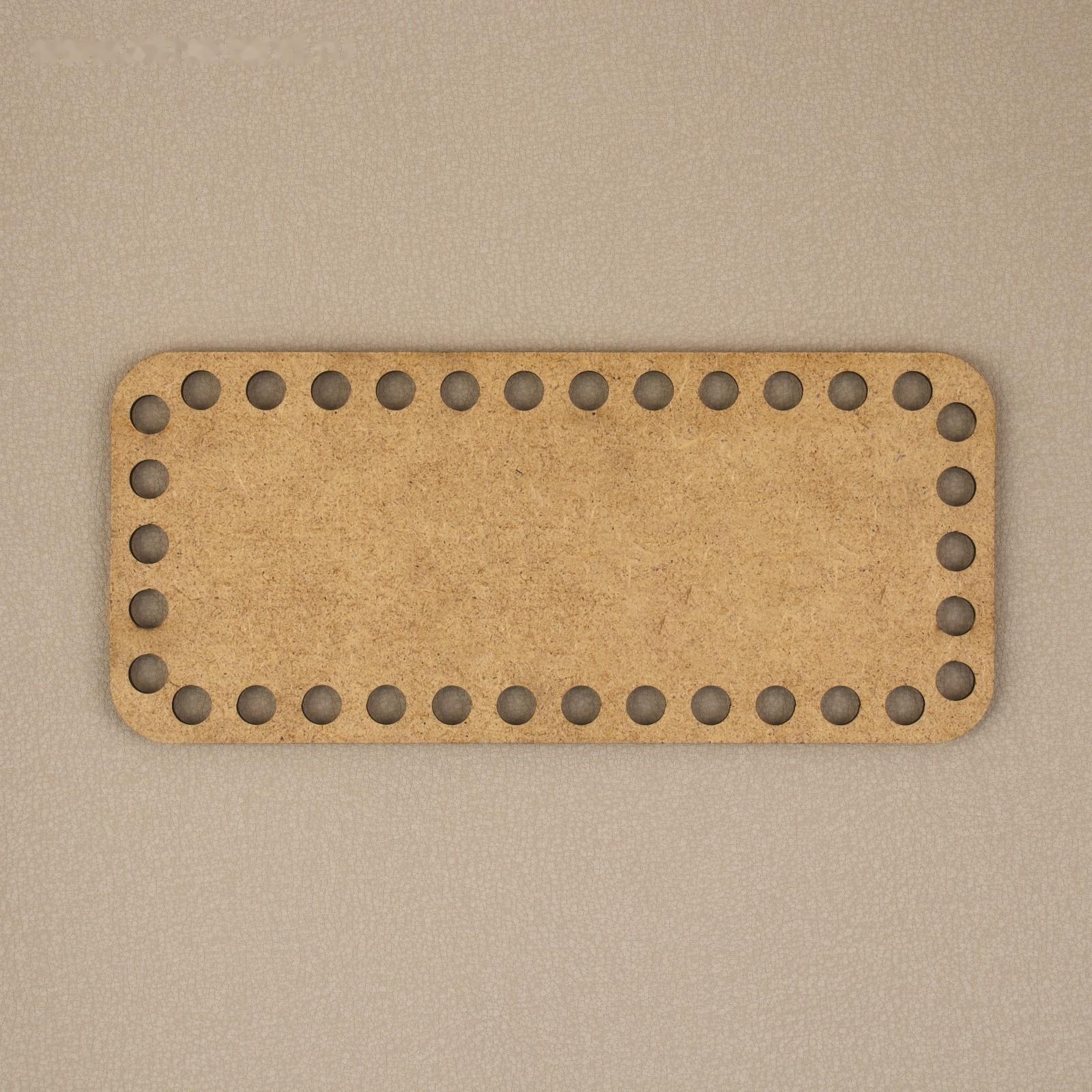 Донце для сумки, прямоугольное, 18 × 8 см, цвет коричневый