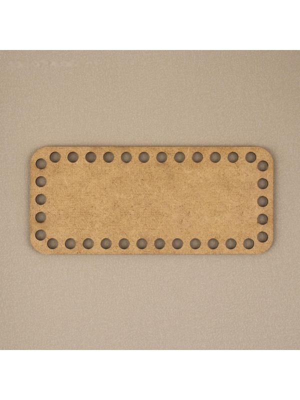 Донце для сумки, прямоугольное, 18 × 8 см, цвет коричневый