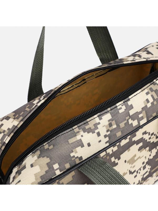 Косметичка на молнии, с сеткой, цвет хаки