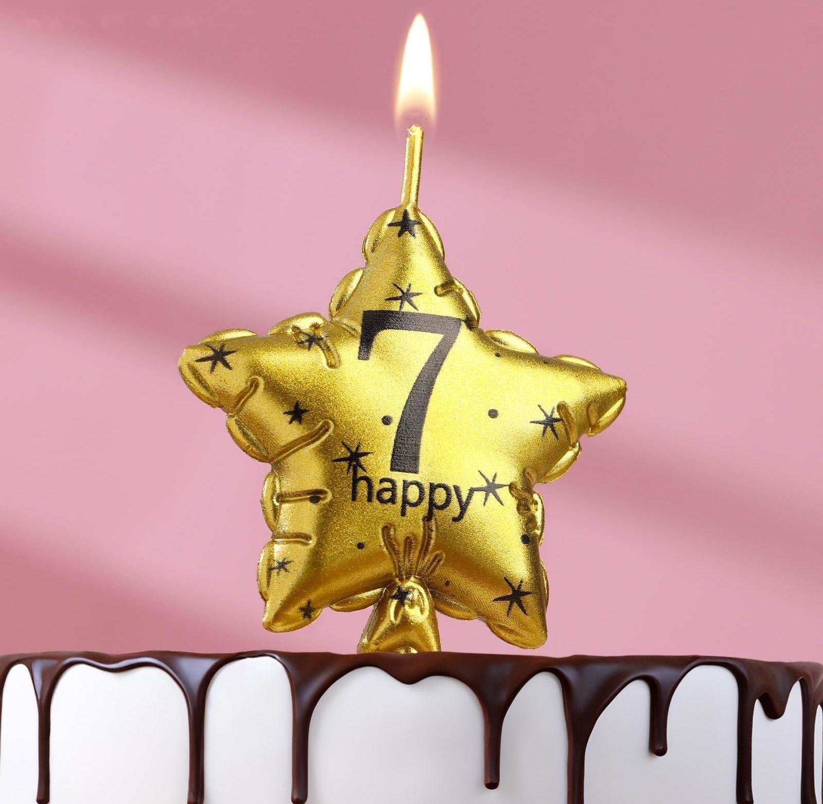 Свеча в торт на шпажке 