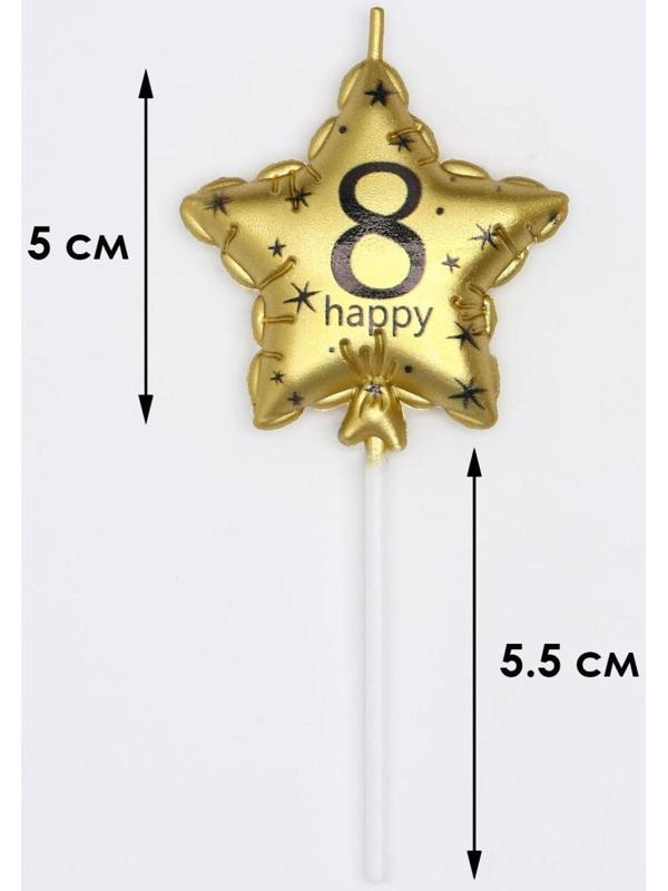 Свеча в торт на шпажке 