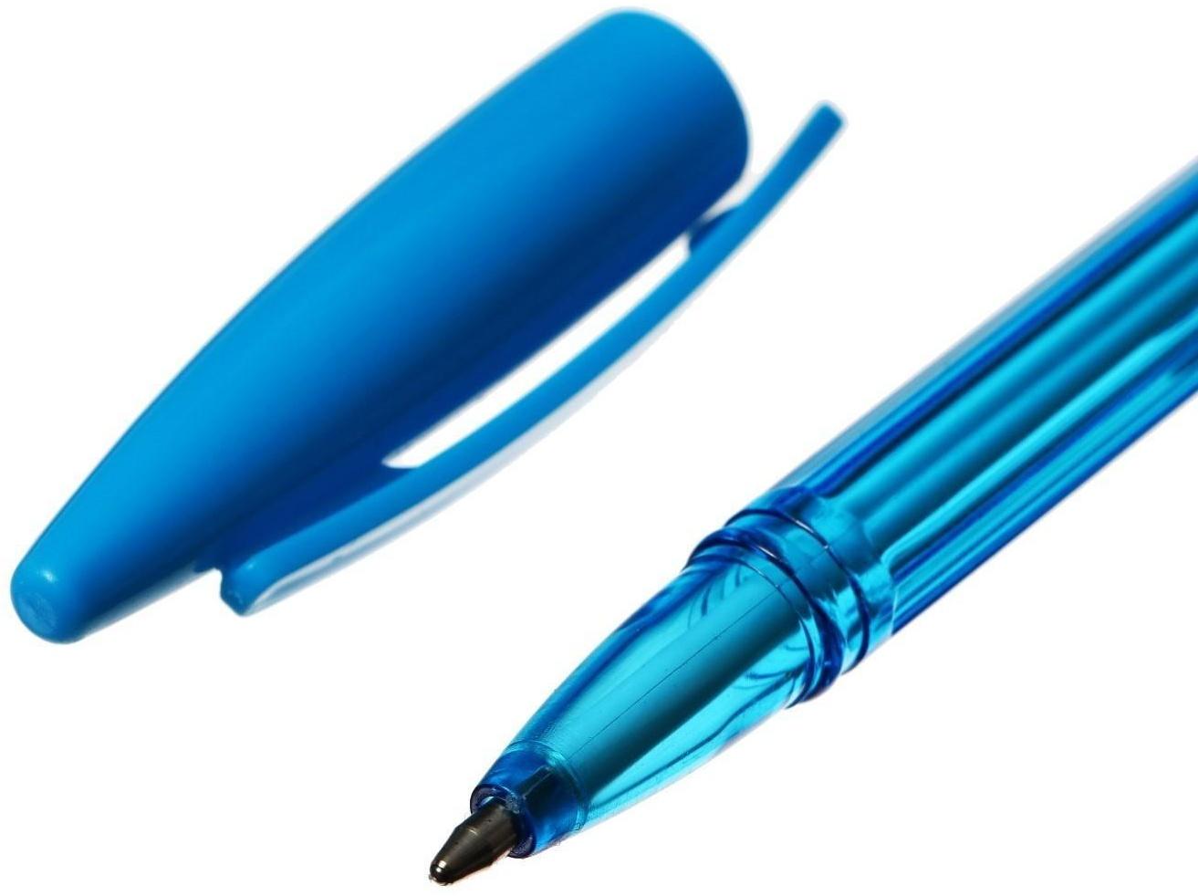 Набор шариковых ручек 12 цветов, корпус в цвет стержня, в блистере