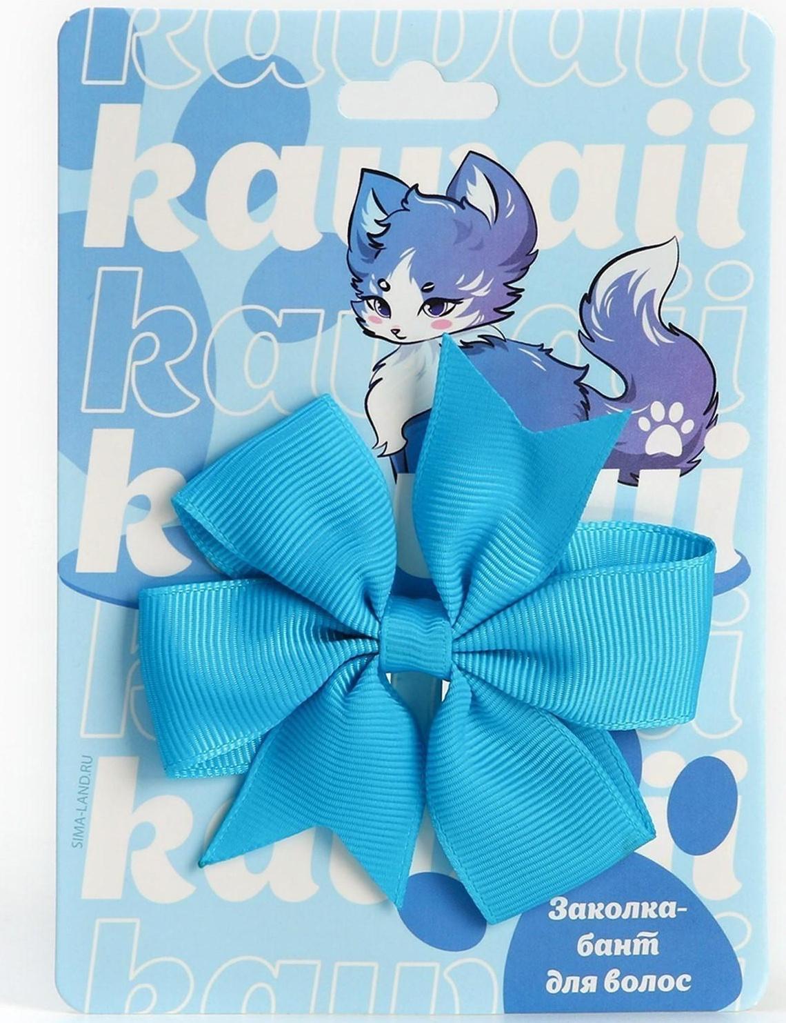 Заколка-бант для волос «Чиби», 2 х 8 х 8 см