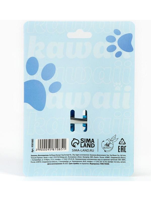 Заколка-бант для волос «Чиби», 2 х 8 х 8 см