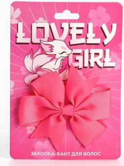 Заколка-бант для волос «Чиби лис», 2 х 8 х 8 см