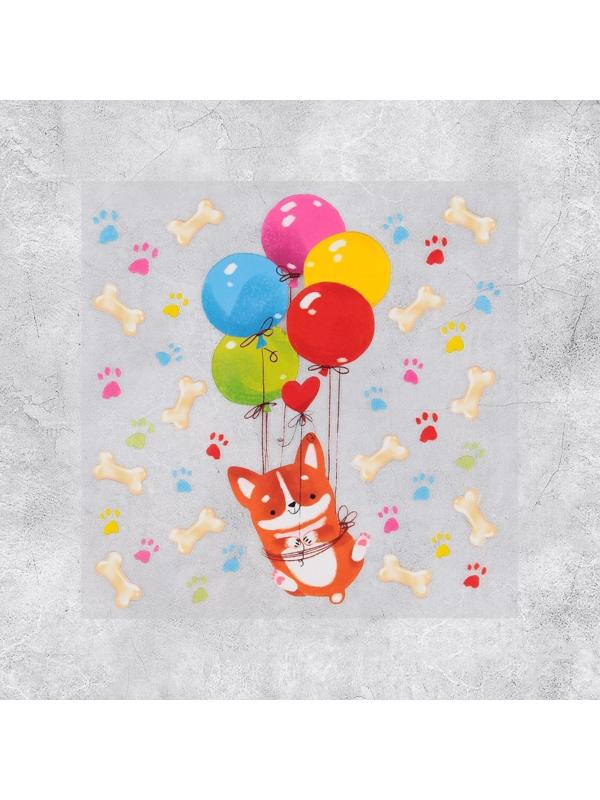 Термонаклейка для декорирования текстильных изделий  «Пёсик», 14 х 14 см