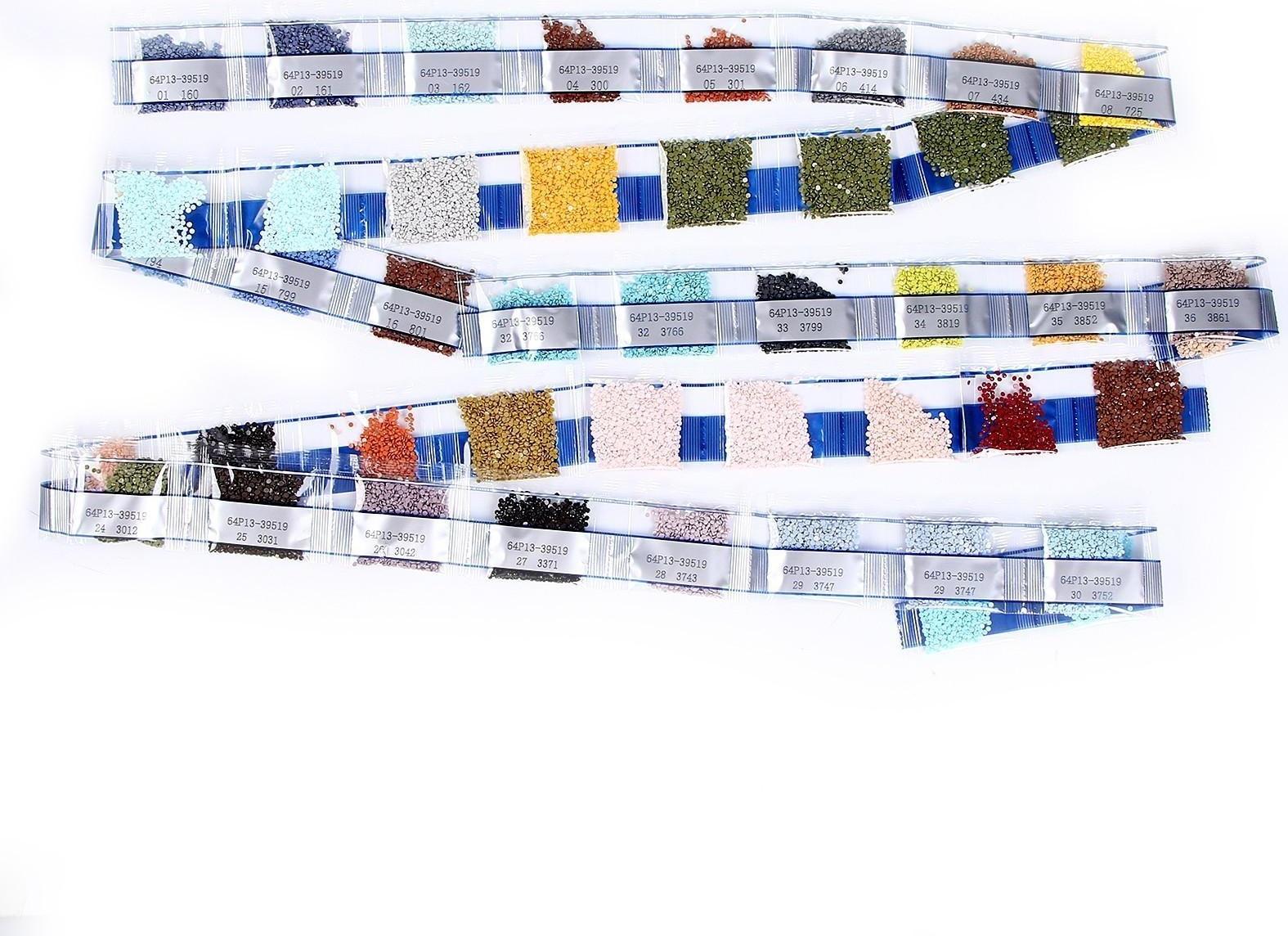 Алмазная вышивка с полным заполнением «Березки», 40 х 50 см