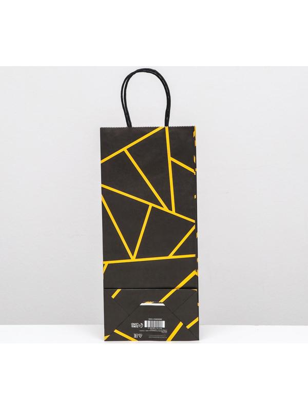 Пакет крафт под бутылку 