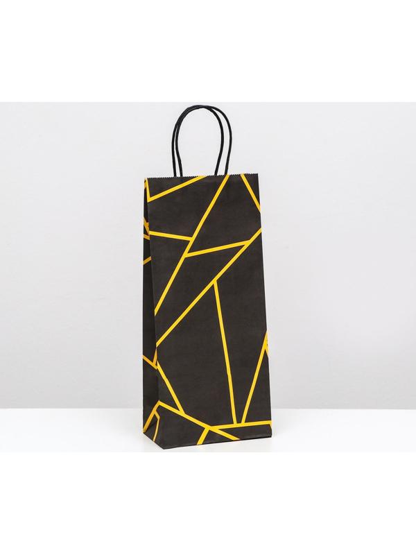 Пакет крафт под бутылку 