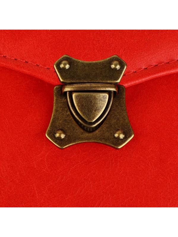 Застёжка для сумки, 4 × 4,2 см, цвет бронзовый