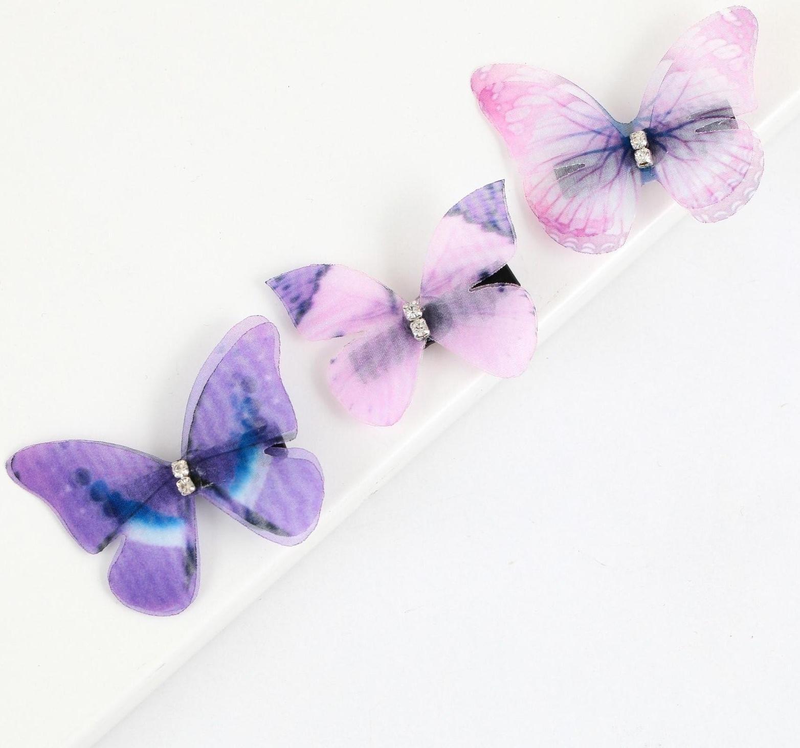 Заколки-бабочки для волос 