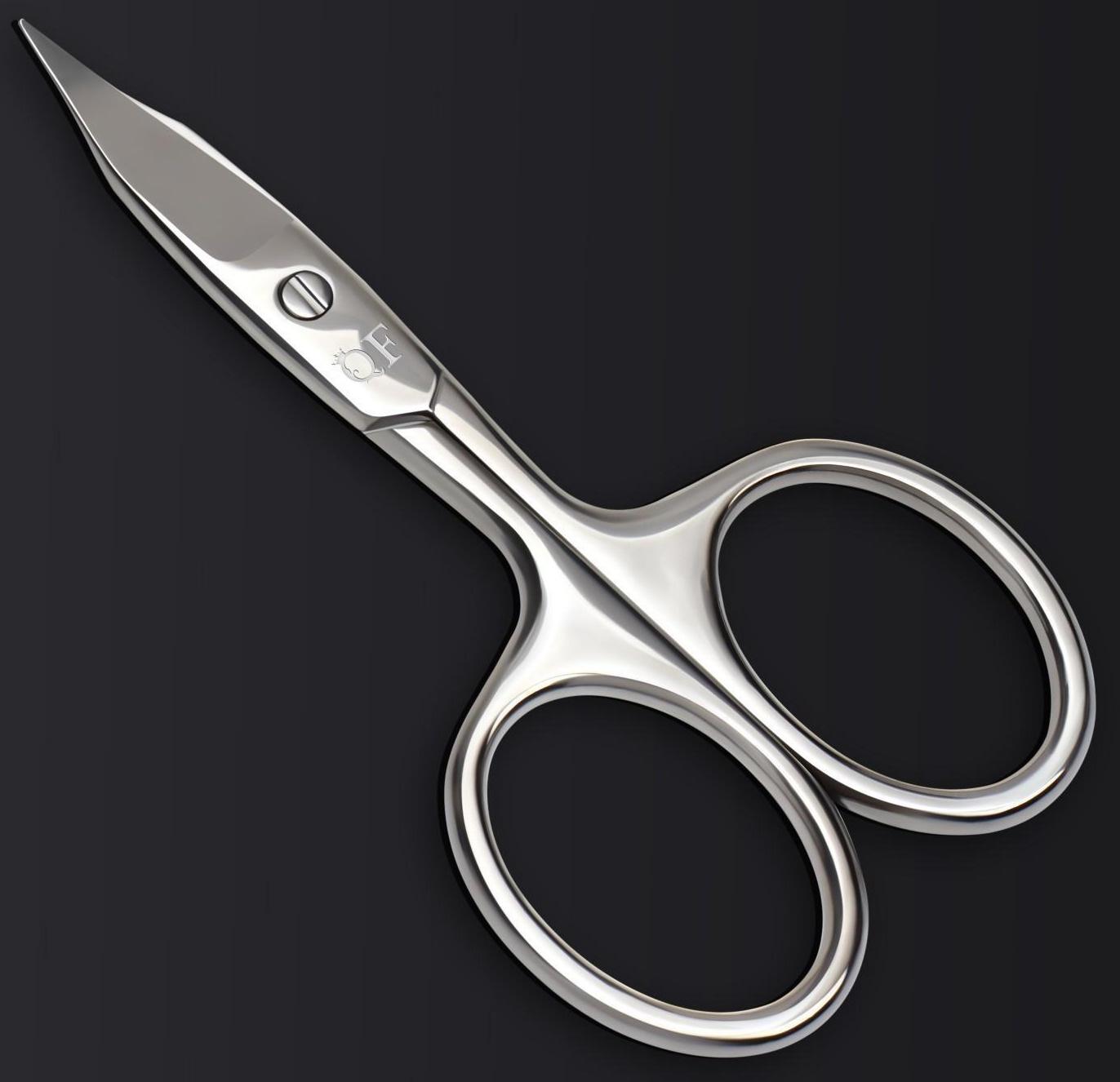 Ножницы маникюрные «Premium», прямые, широкие, заострённые, 9,5 см, на блистере, цвет серебристый