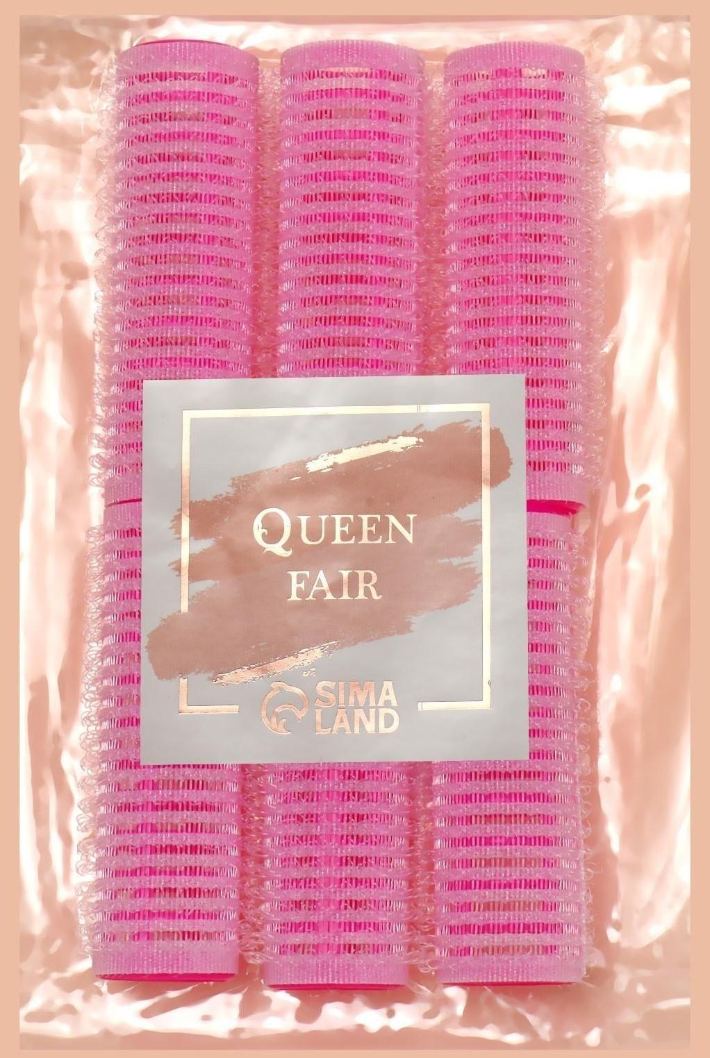 Бигуди «Липучка», d = 1,9 см, 6 шт, цвет розовый