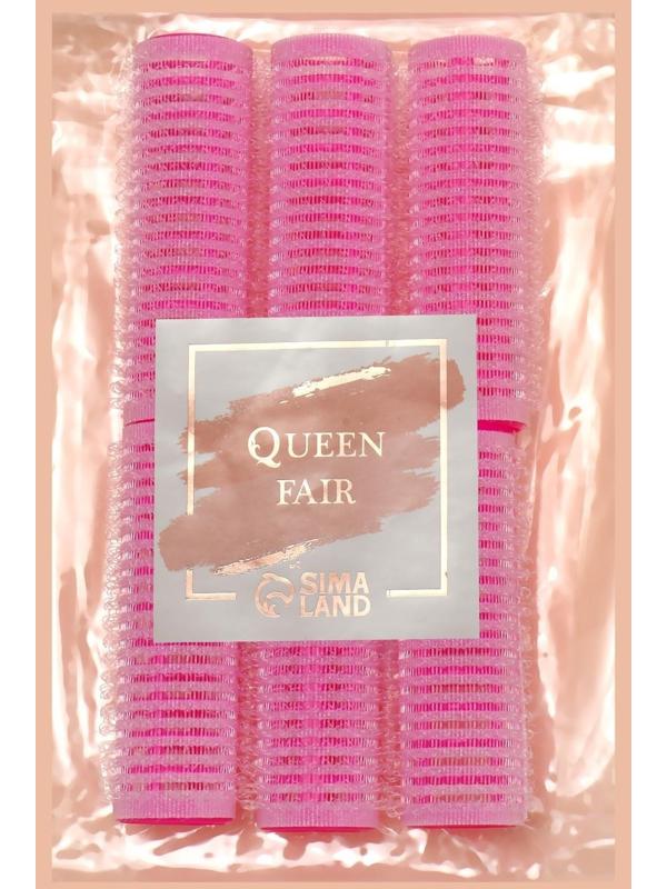 Бигуди «Липучка», d = 1,9 см, 6 шт, цвет розовый